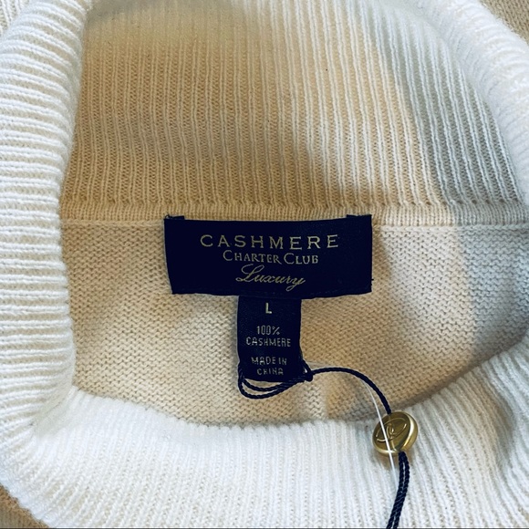 Charter Club Cashmere Turtleneck Sweater - Picture 4 of 6